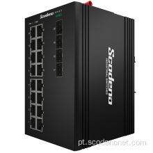 Scodeno L2 Managed 4 Gigabit SFP 16 PORT GIGABIT POE ETHERNT SWITCH INDUSTRID